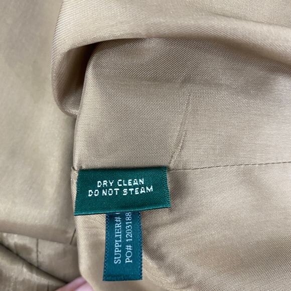 Lauren Ralph Lauren Cocktail Evening Dress Gold Metallic Sleeveless Sz 10 - Picture 6 of 6